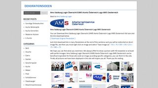 Ams Salzburg Login Übersicht EAMS Konto Österreich Logo AMS ...