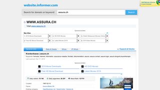 assura.ch at WI. Krankenkasse | assura.ch - Website Informer