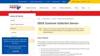 EBOX Customer Collection Service | Guernsey Post Ltd