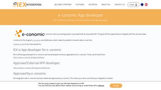 e-conomic App developer - IEX Integration