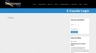 E-Courier Login | MyBookkeeper - My Bookkeeper.ca