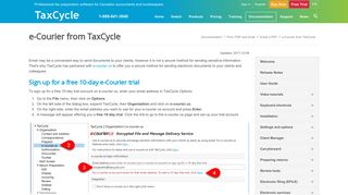 e-Courier from TaxCycle - TaxCycle Documentation