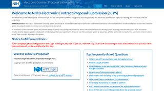 electronic Contract Proposal Submission - NIH