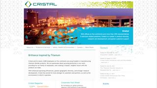 Cristal Corporate Website