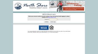 NSFCU E-Branch Log In - North Shore Federal Credit Union