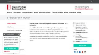 e-Fellows Fair in Munich | Imperial College Business School