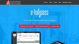 Online Digital Hall Pass | e-hallpass | Eduspire Solutions
