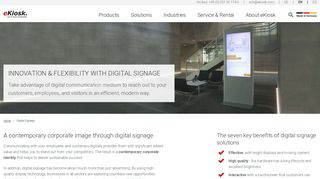 Digital signage solutions by eKiosk | More than just advertising!