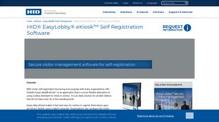 HID® EasyLobby® eKiosk™ Self Registration Software | HID Global