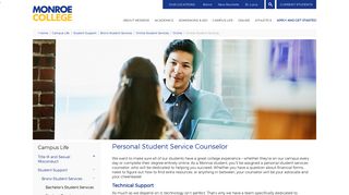 Online Student Services | Monroe College