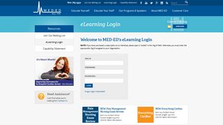 MED-ED eLearning Login | MedEdSeminars.net