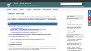Employee Resources | Indian Health Service (IHS)