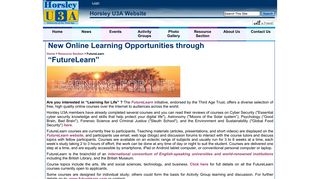 New Online Learning Opportunities through “FutureLearn” - Horsley ...