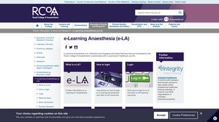 e-Learning Anaesthesia (e-LA) | The Royal College of Anaesthetists