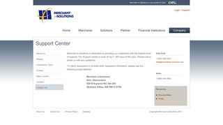 Merchant e-Solutions - Contact Us