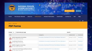 PDF Forms - National Pension Scheme Authority