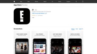 E! on the App Store - iTunes - Apple