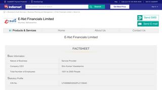 E-Nxt Financials Limited - Service Provider from Mumbai, India | About ...