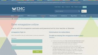 emag-login - English & Media Centre