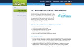 Accept credit cards online with a merchant account | CafeCommerce