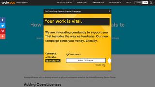 How to Add Licenses or Individuals to Your VLSC Account - TechSoup
