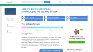 Access epaperlogin.kreiszeitung.de. Mediengruppe Kreiszeitung ...