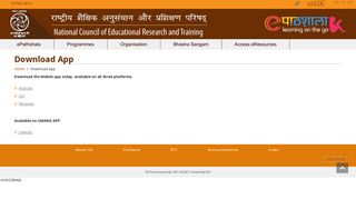 Download App | NCERT | Learning on the go, Govt. of India - ePathshala