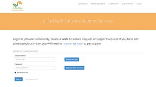 Login - e-PayDay® Software Support Services