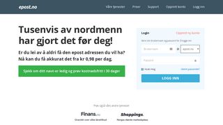 epost.no - Norges beste mail (prøv 30 dager gratis)