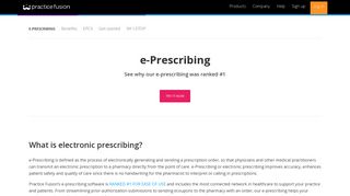 e-Prescribing | Electronic Prescription Software | Practice Fusion