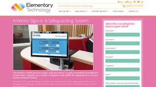 InVentry Sign-in & Safeguarding | Elementary Technology ...