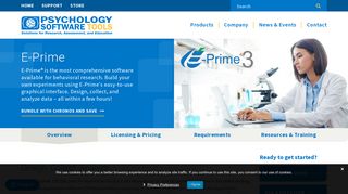 E-Prime® | Psychology Software Tools