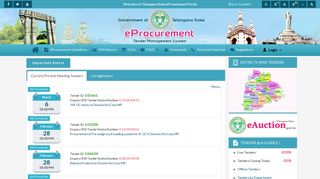 Telangana State eProcurement Portal - Tenders Telangana State