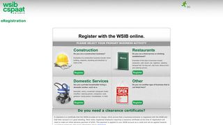 eRegistration - WSIB eServices