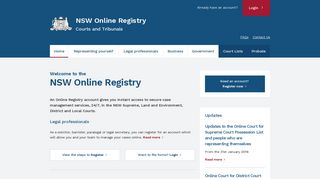 NSW Online Registry