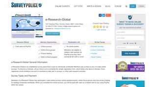 e-Research-Global Ranking and Reviews - SurveyPolice