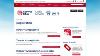 Rego - Service NSW