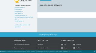 All City online services - City of Cape Town