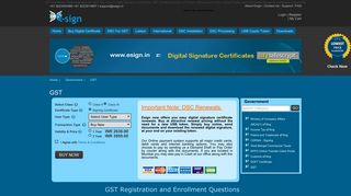 Digital Signature for GST, DSC for GST, Sify Class 3 Digital Signature ...