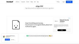 eSign PDF with Electronic Signature Free Online - Smallpdf.com