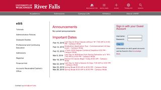 UW-River Falls eSIS Login - University of Wisconsin-River Falls