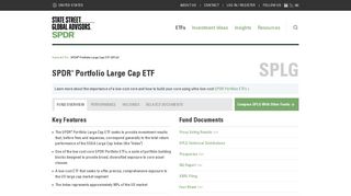 SPLG: SPDR Portfolio Large Cap ETF, Low Cost Core | SSGA SPDRS