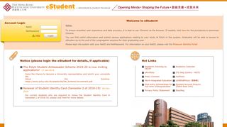 eStudent | The Hong Kong Polytechnic University - PolyU