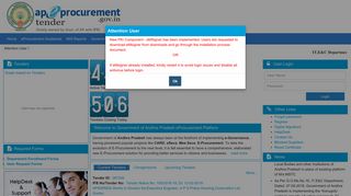 Welcome to eProcurement - Tender Management System - Govt of ...