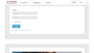 Login - Southeast Toyota Finance