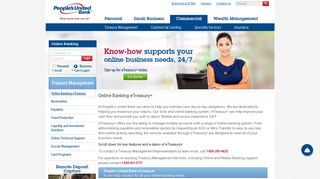 Online Banking eTreasury+ - People's United Bank
