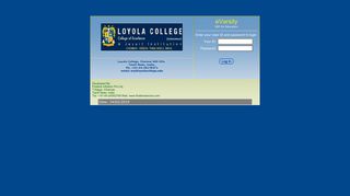 e-Varsity® L o g i n - Loyola College