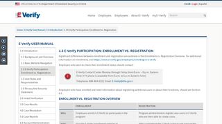 1.3 E-Verify Participation: Enrollment vs. Registration