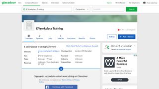 Working at E Workplace Training | Glassdoor