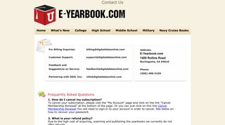 E-Yearbook Contact Us - E-Yearbook.com